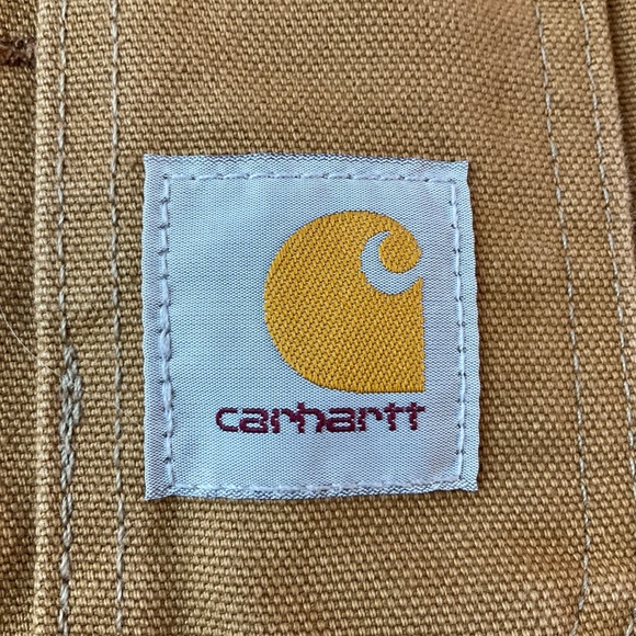 CARHARTT MENS QUILT LINED ZIP LEG 100% COTTON HEAVY DUCK OVERALLS SIZE 42x30 EUC - Picture 11 of 13